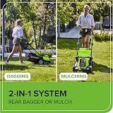Greenworks G40LM41 Cordless Lawn mower 41cm 50L Bag 3 Year Warranty view 8