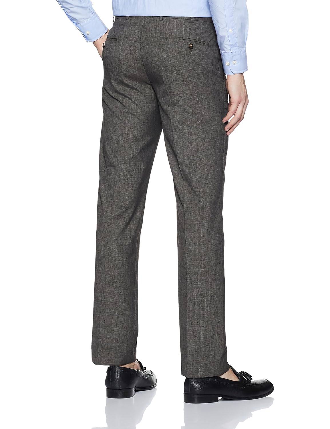park avenue men's slim fit formal trousers