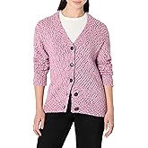 Amazon Essentials Women's Oversized-Fit Multi-Color Heavyweight Button-Up Cardigan