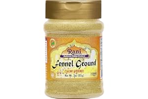 Rani Fennel Ground (Saunf) Powder Spice 3oz (85g) PET Jar ~ All Natural | Gluten Friendly | Non-GMO | Vegan | Indian Origin