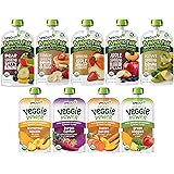 Sprout Organic Baby Food, Stage 4 Toddler Pouches, 9 Flavor Power Pak and Veggie Power Sampler, 4 Oz Purees (Pack of 12)