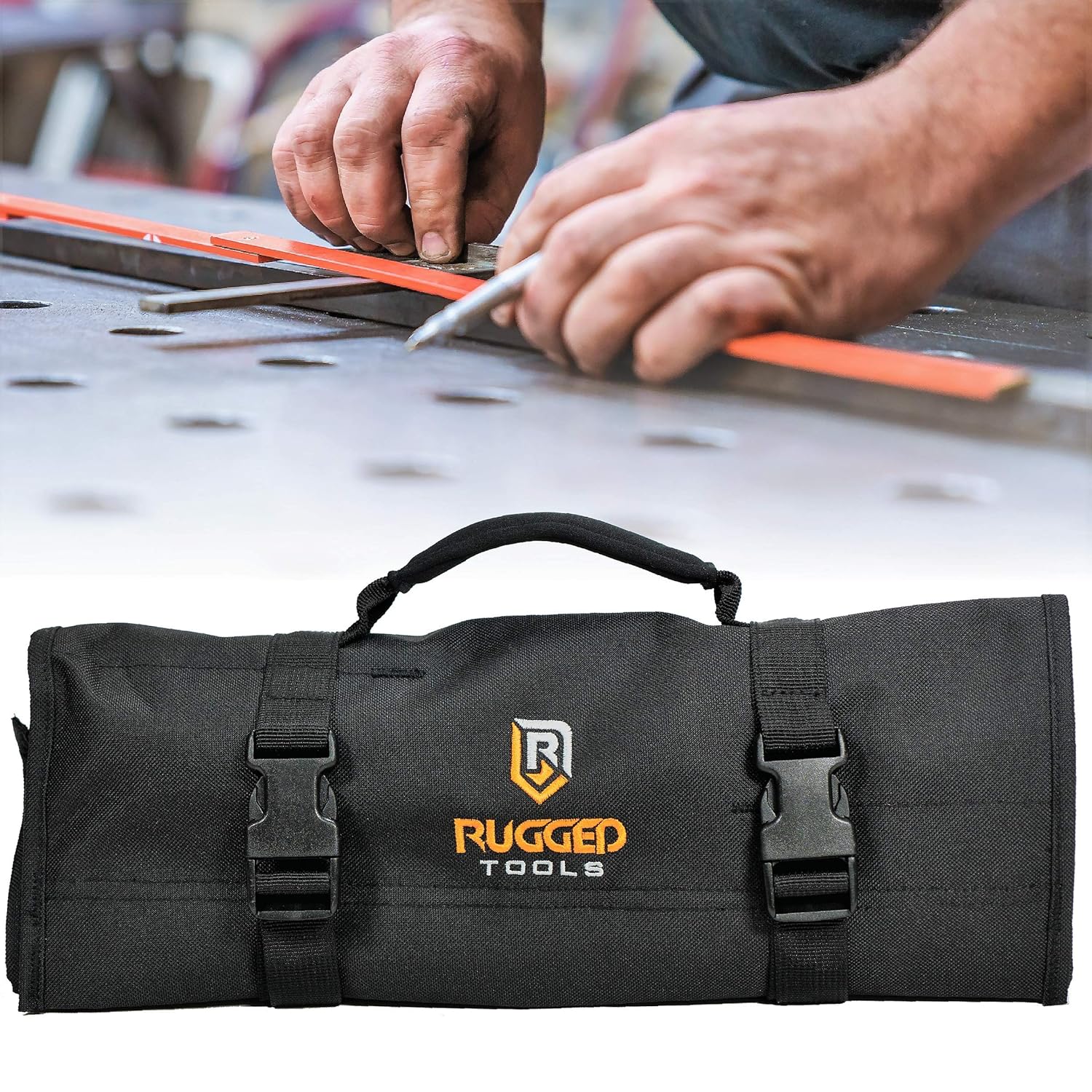 Wrench Roll Includes Pouches for 10 Sockets HVAC From Rugged Tool