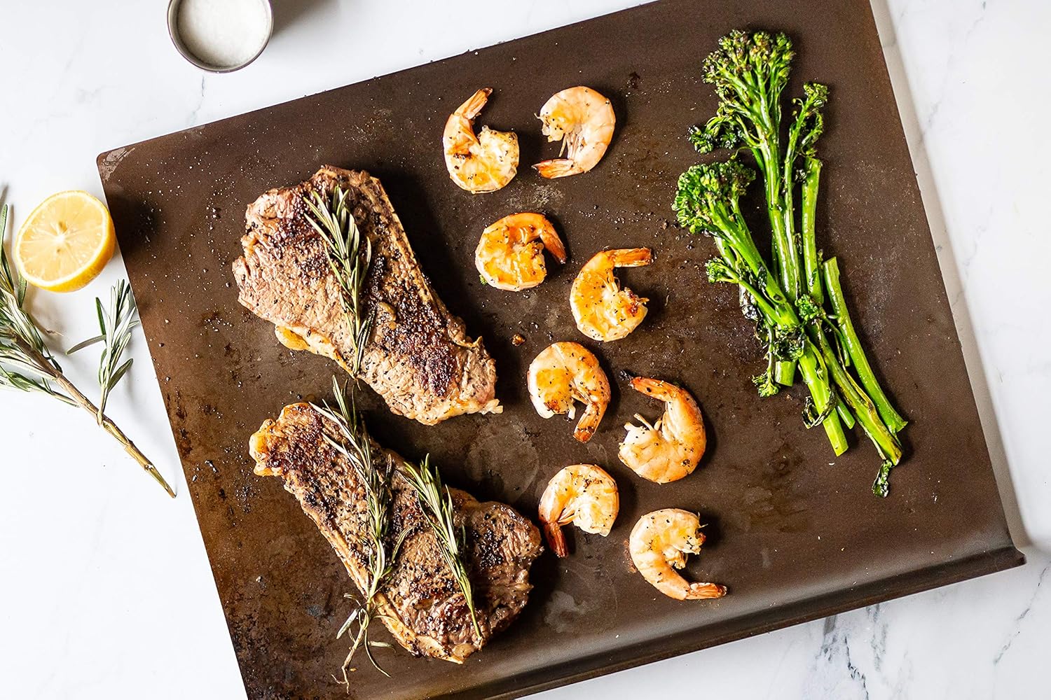 American Grill Goods Steel Flat Top Grill Stone 3/16" Made in USA Double Pre-Seasoned | Great Griddle for Gas Grill | Durable Steel | Chemical Free Finish | 14 1/4” X 18” Flat Top Griddle | Plancha : Garden & Outdoor