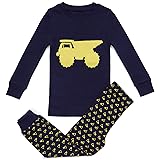Bluenido Boys Pajamas Dump Truck 2 Piece 100% Super