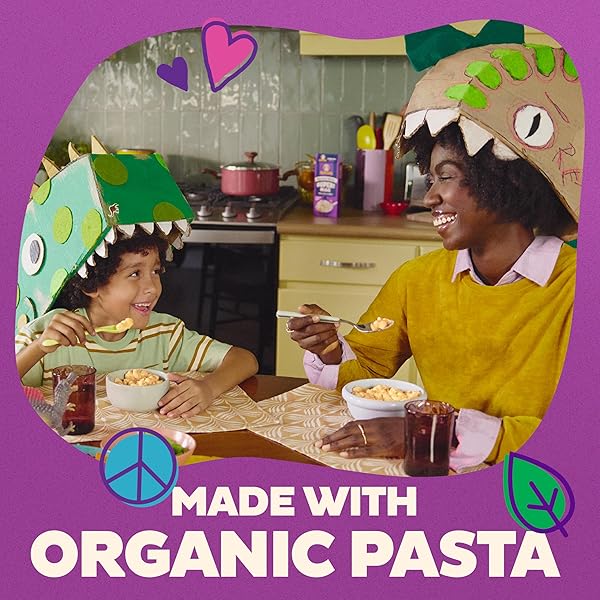 ANNIE’S PUPPIES AND KITTIES AND WHITE CHEDDAR PASTA AND CHEESE, MADE WITH REAL CHEESE AND ORGANIC PASTA, 6 OZ