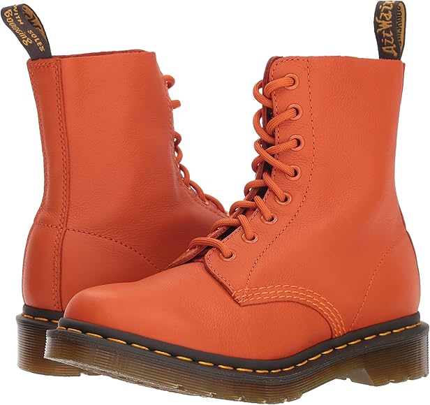 doc martens orange boots
