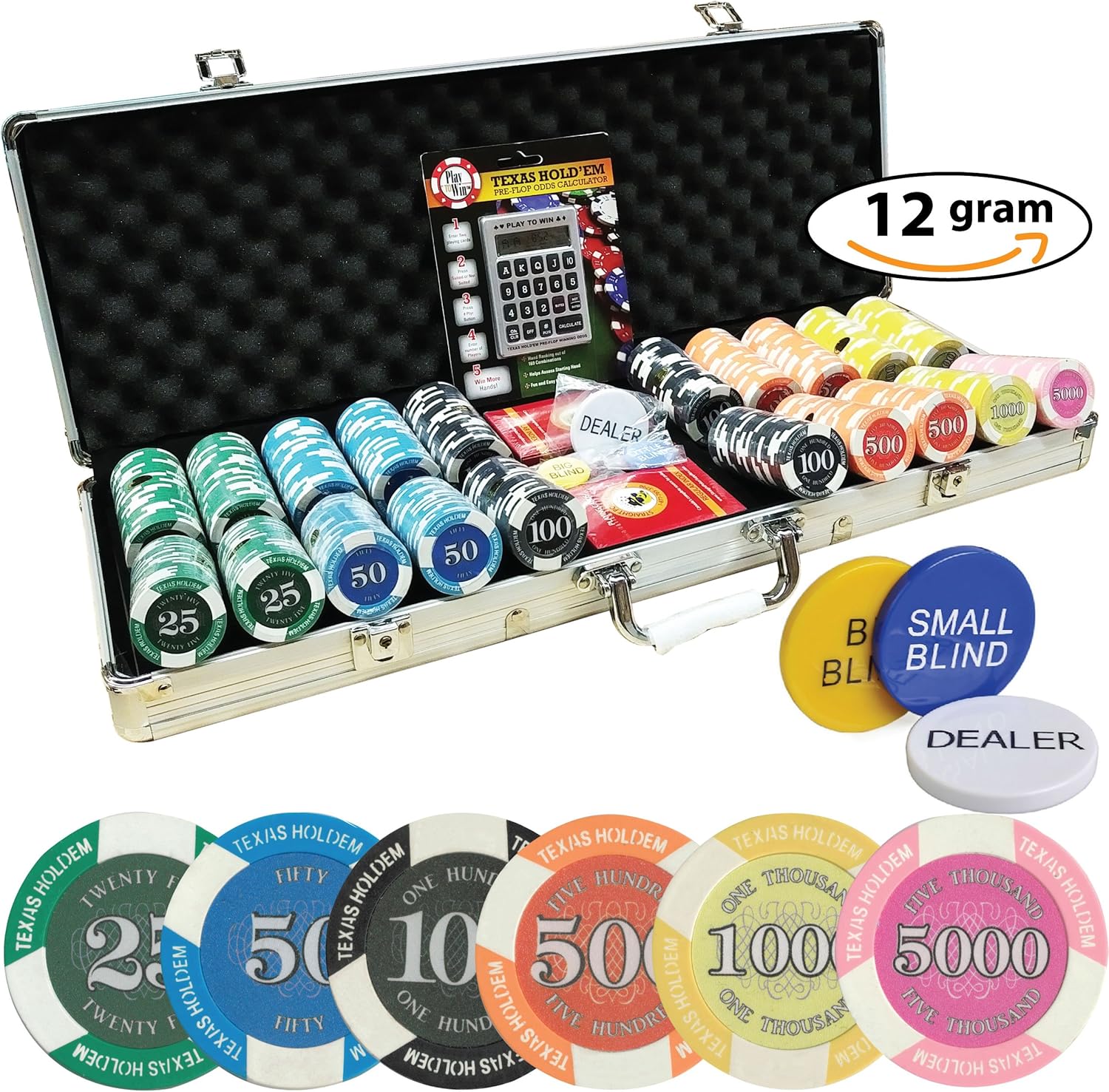 10 Rows 500 Chips Holder for Party Casino Game Supplies Poker Chips