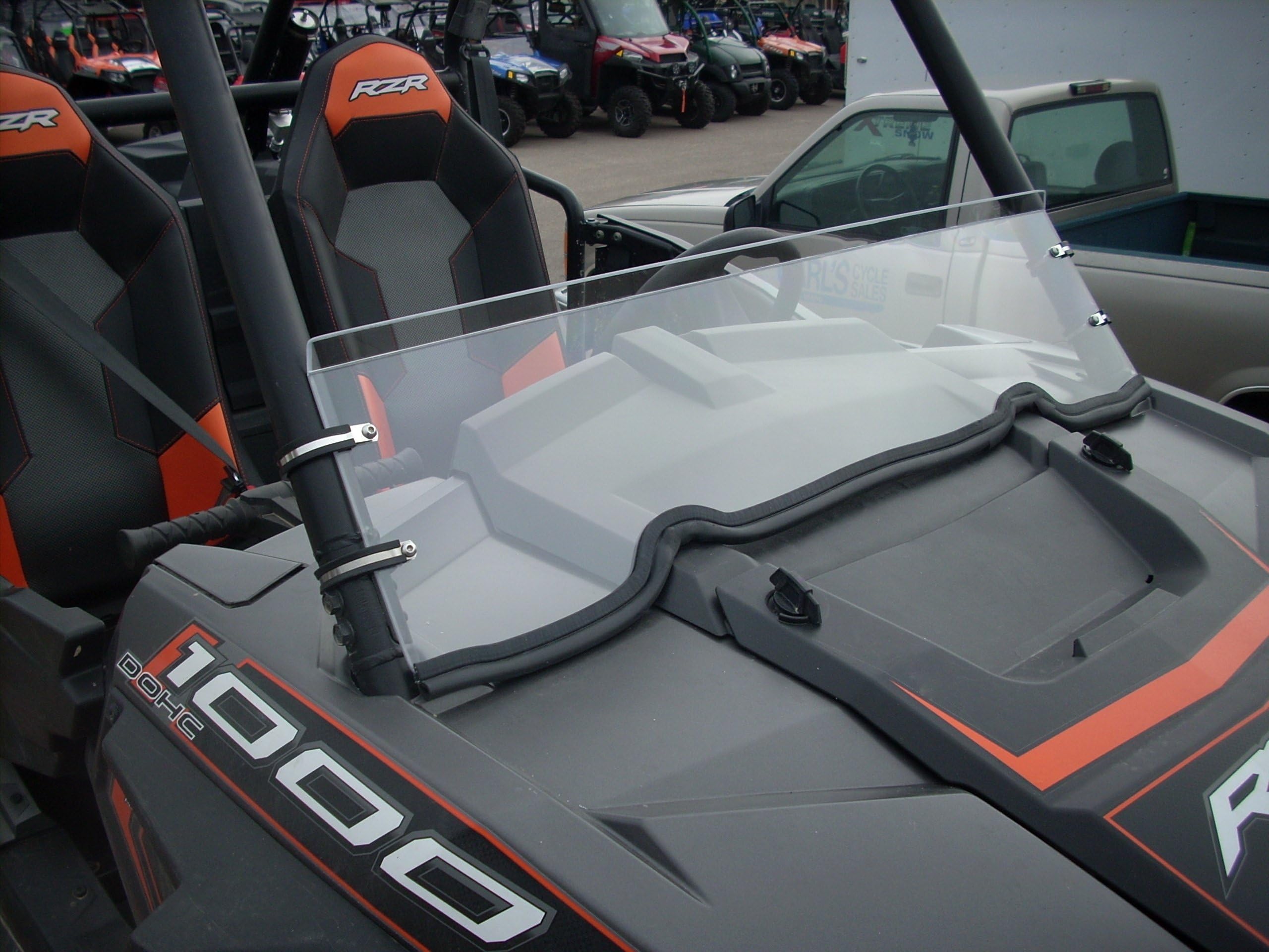 2015/16/17 POLARIS RAZOR, RZR 1000 3/16" POLYCARBONATE HALF WINDSHIELD, CLEAR