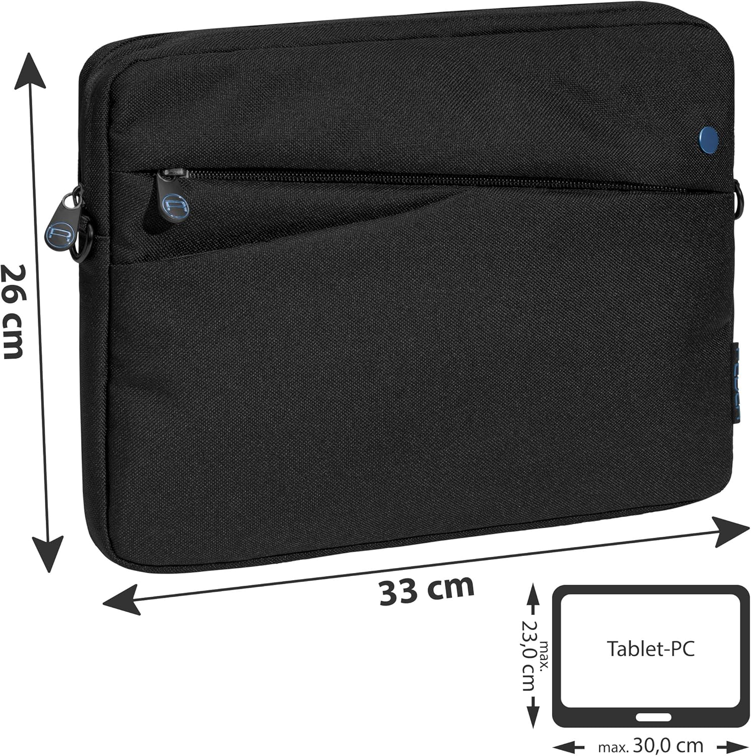 Pedea Tablet Case 12-13 Inch Case for iPad Pro 13 2024 M4, iPad Pro 12.9 2022 M2, Galaxy Tab S10+/S9+, Surface Pro 12" - Image 3