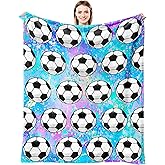 Soccer Blanket Gifts for Girls Ultra Soft Flannel Merch Soccer Throw Blanket for Soccers Lovers Players Team Soccers Gifts Stuff 50"x40"