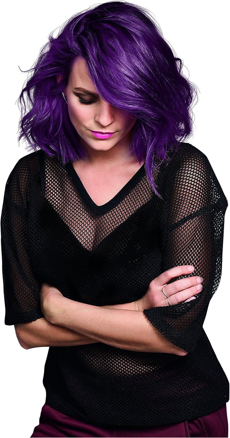 Schwarzkopf Live Intense Colour Hair Dye, Permanent Colour & Built-In Vibrancy Serum – 3x U69 Amethyst Chrome - Image 5