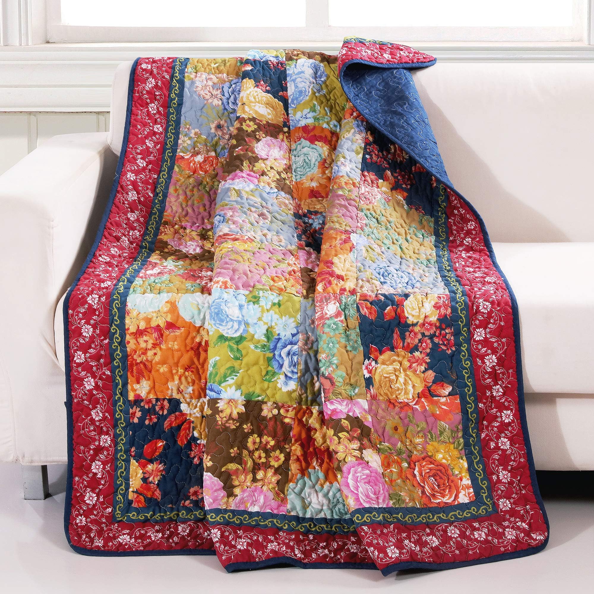 Barefoot Bungalow Desiree Throw Blanket, 50x60, Multicolor