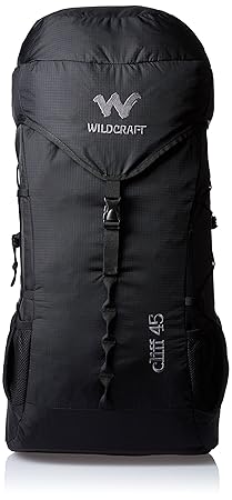 Wildcraft 45 ltrs Black Trecking Backpack (8903338053040)