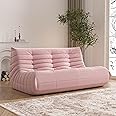 Big Bean Bag Chairs for Adults, 3 Seater Large Bean Bag Sofa, Fireside Chair Lazy Sofa Chair with High Density Comfortable Foam, Modern Bean Bag for Living Room, Bedroom, Office (Pink)