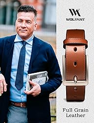 WOLFANT Men's 35mm Dress Casual Belt,100% Italian