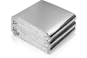 ZYCKWXS Double Reflective Bubble Foil Insulation Foam，23.6" x20Ft Aluminum Foil Bubble Insulation Roll，Aluminum Foil Thermal Insulation Radiant Barrier for Windows，Garage, Attics, Roof, Car, Rv Window