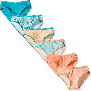 Calvin klein girls graphic 6pk bikini panty Clearance