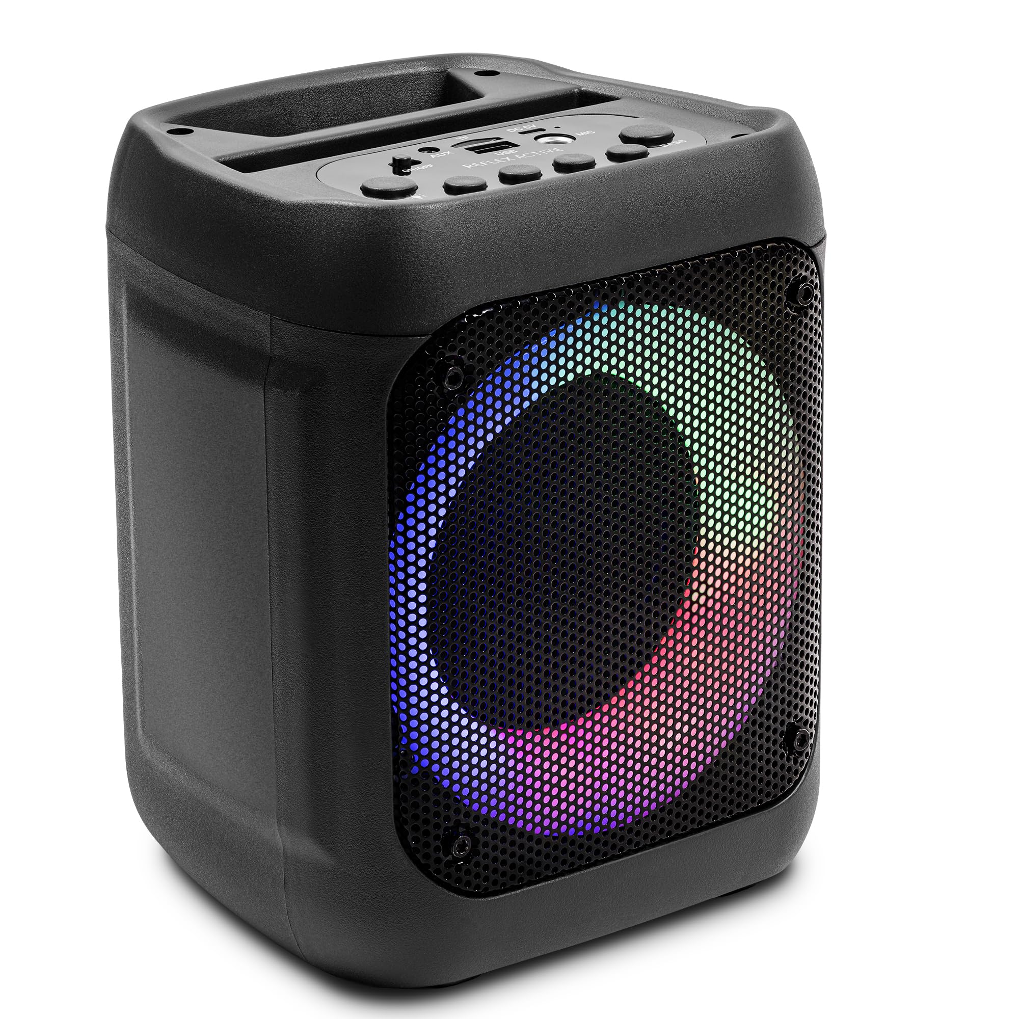 Reflex Active Wireless LED Light Colour Changing Bluetooth 5.0 FM Radio Portable Party Speaker for Outdoor, Travel, Home