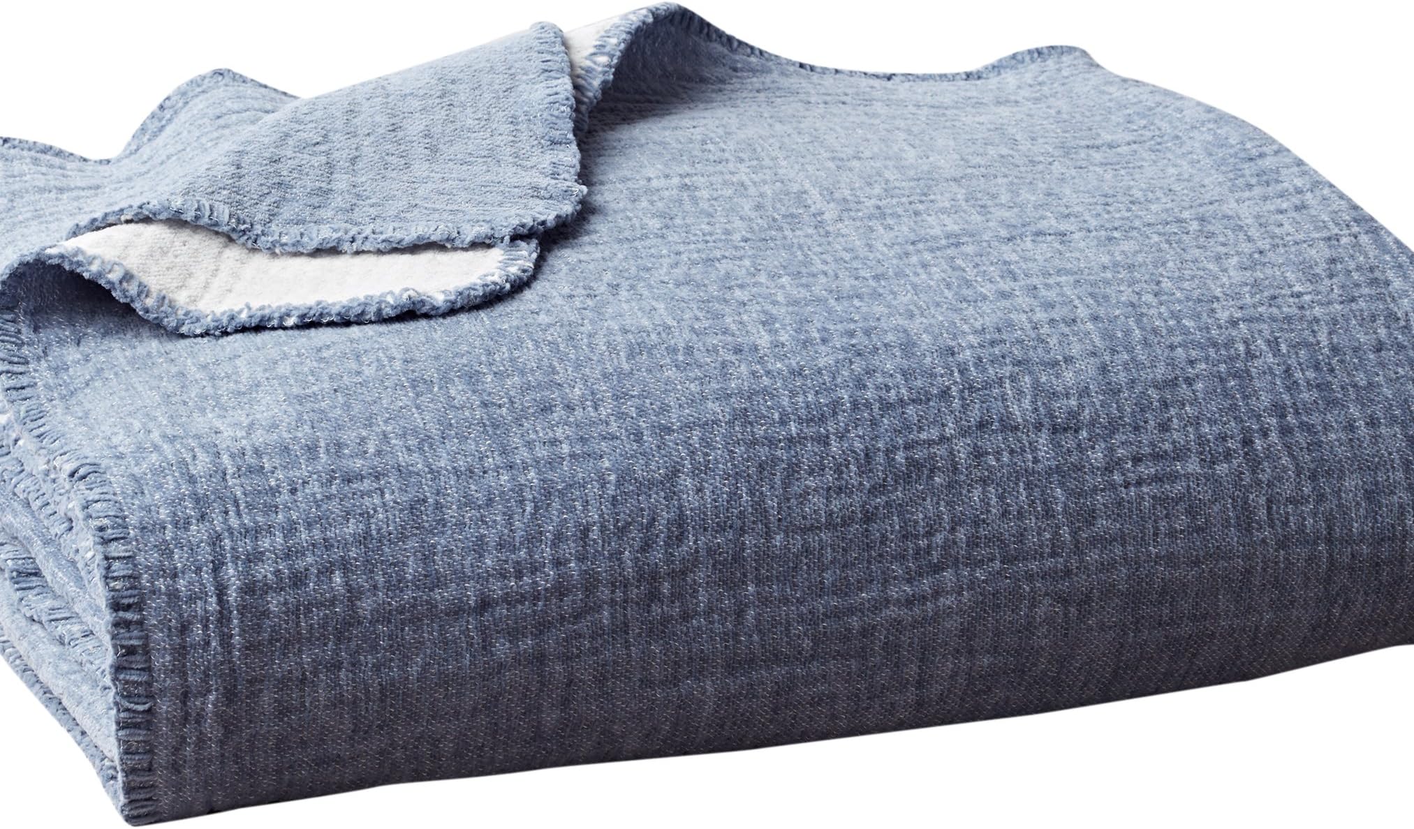 Coyuchi Cozy Cotton Organic Blanket, Throw, Riverstone