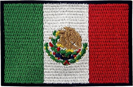 Amazon Com Embtao Mexico Flag Patch Embroidered Applique Mexican Iron On Sew On National Emblem Arts Crafts Sewing