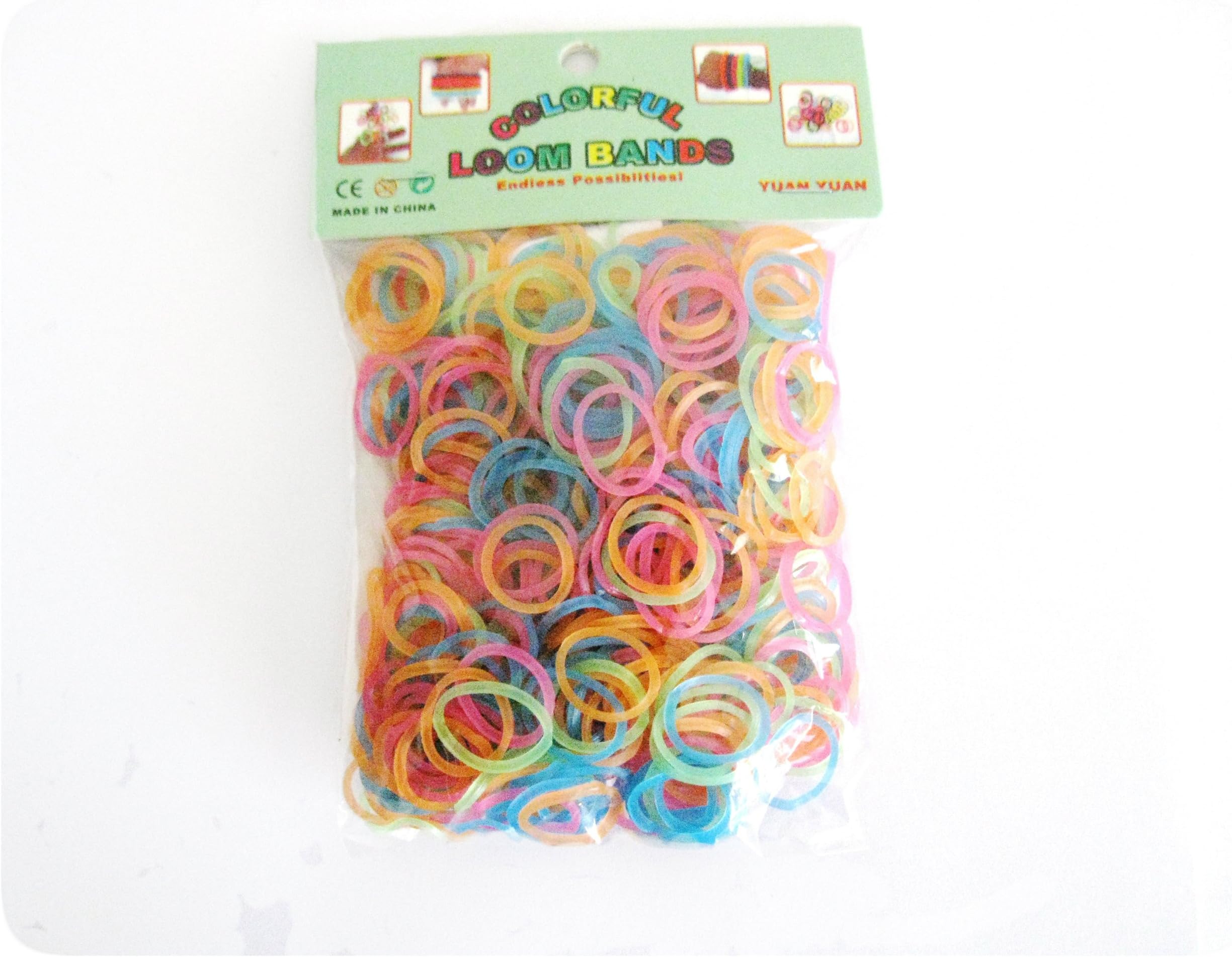 Deluxe Magic Loom Colorful Loom Bands- Glow in the Dark (600 Pcs)