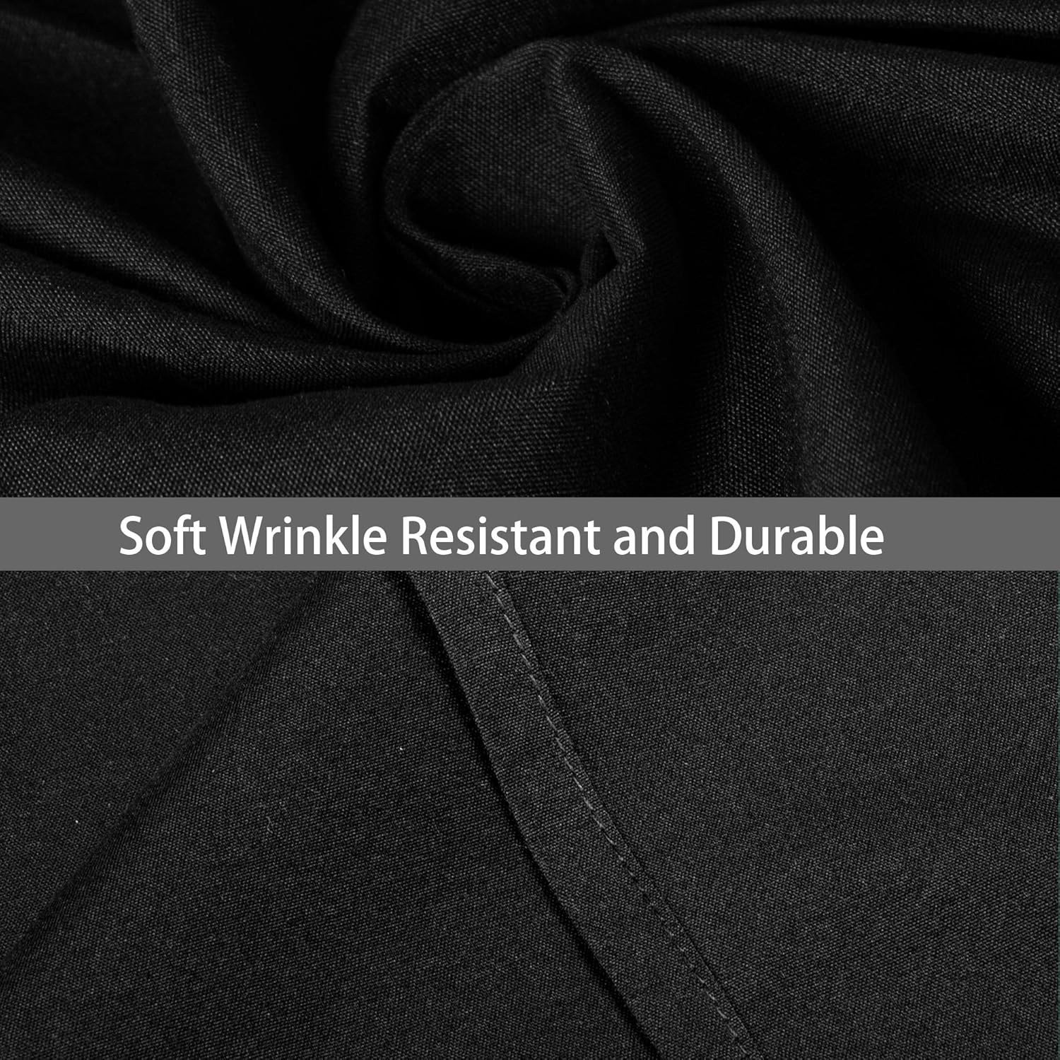 FLXXIE California King Size Flat Bedding Sheet, Ultra Soft Microfiber Bed Flat Sheet, Classic and Durable, Wrinkle, Fade, Stain Resistant, Black: Kitchen & Dining