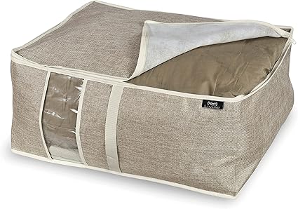Domopak Debajo de la Cama Almacenamiento 55 x 45 x 25 cm en marrón/Gris