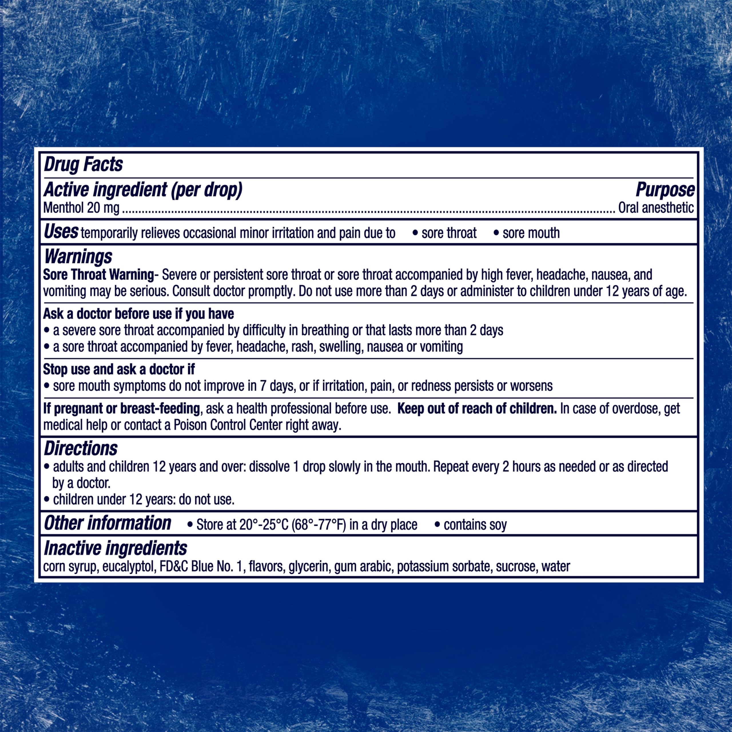 Vicks VapoCool Severe Sore Throat Drops, Max Strength Menthol, Soothes Sore Throat Pain, Winterfrost Flavor, 225ct (5-pack of 45ct)