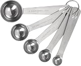 Tala Stainless Steel Measuring Spoons 5 Piece Set with Clear Markings view 1