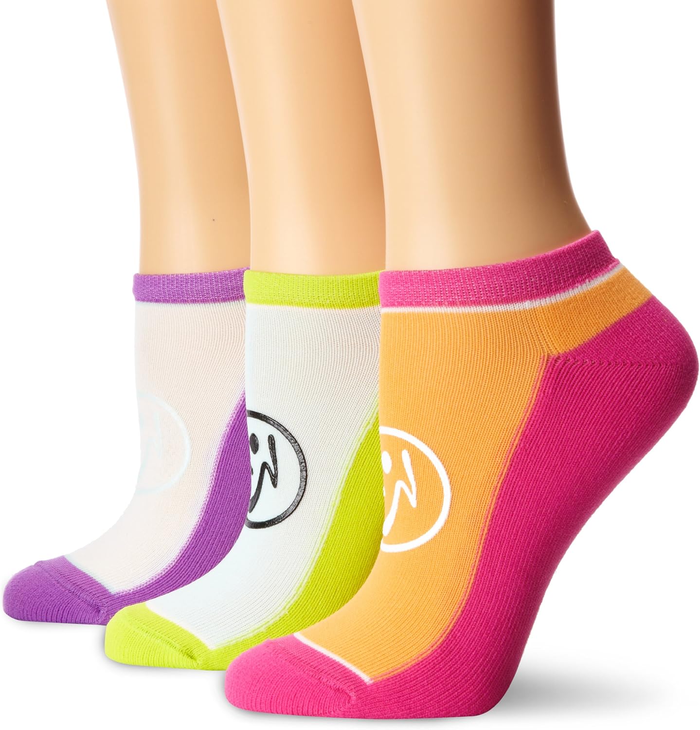 Zumba Fitness Splendorific Ankle Socks (Pack of 3), Multi