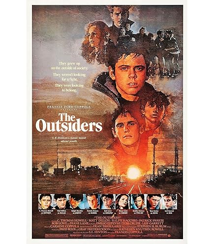 Amazon.com: The Outsiders Movie Poster 12x18 inch(30cmx46cm