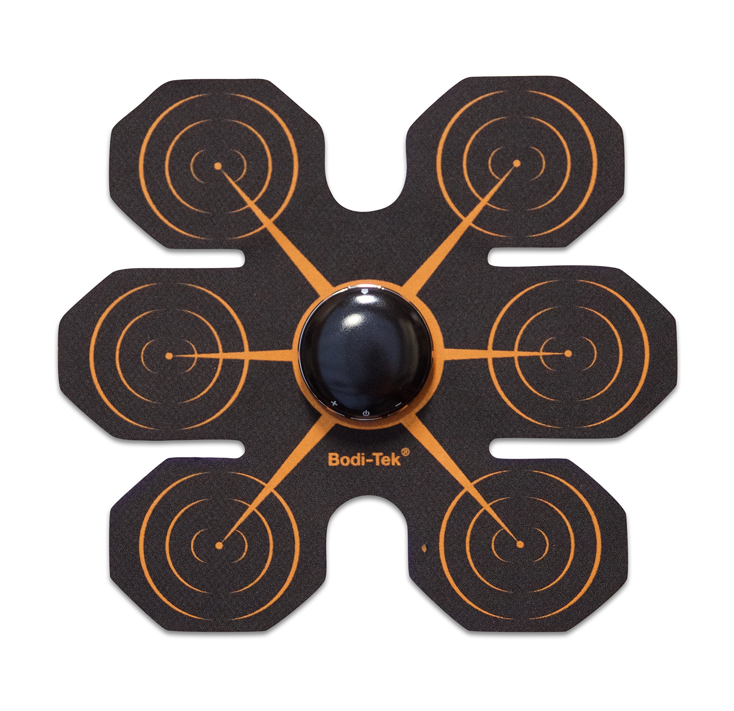 Bodi-Tek Unisex Adult Ab Core Trainer, EMS Muscle Stimulator Belt for Men & Women, 6 Gel Pads, 15 Intensity Levels, 23-Minute Auto Program, Portable Abs Toner for Core Strengthening & Toning Workouts