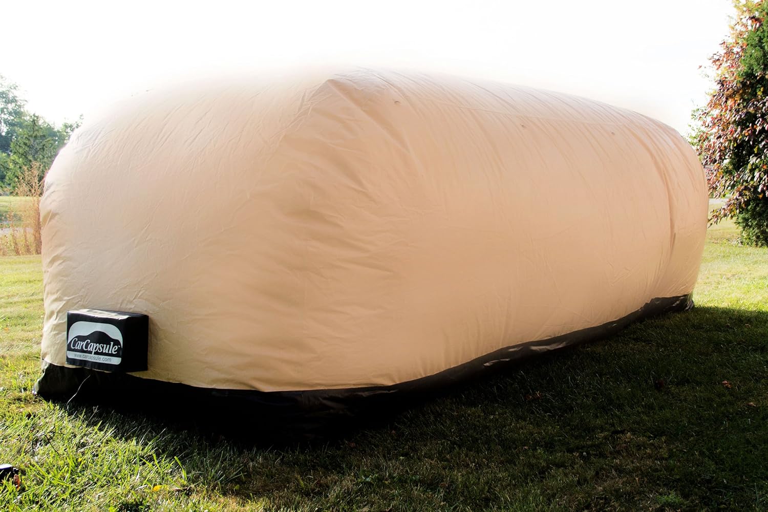 CarCapsule (CCO18 Tan 18' Inflatable Outdoor Car Cover and Storage