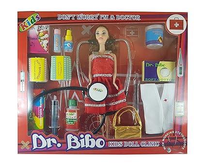 FashionandBeads Dr. Bibo Plastic Pretend Doctor Play Kit for Kids (Multicolor)