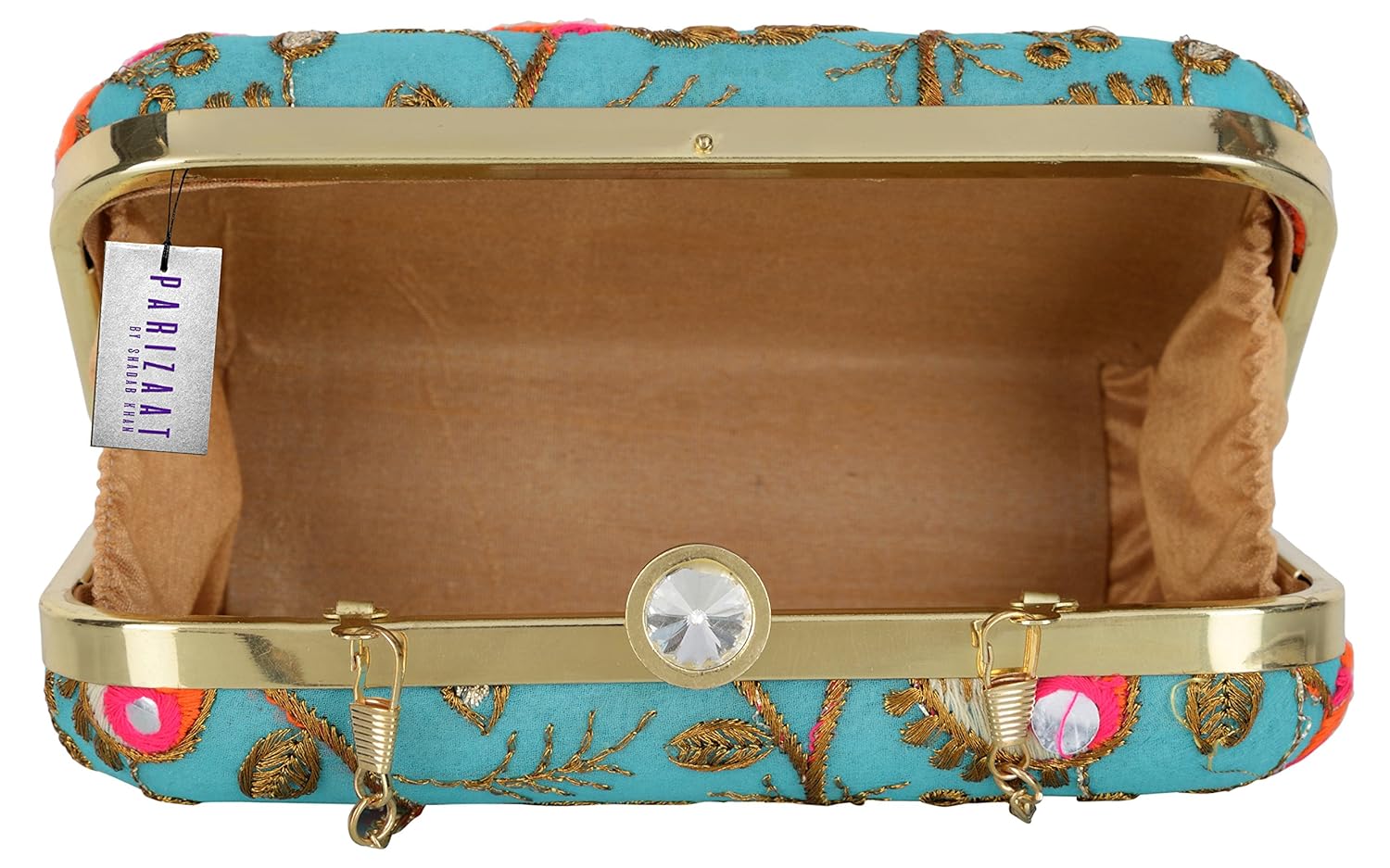 parizaat by shadab khan women's clutch