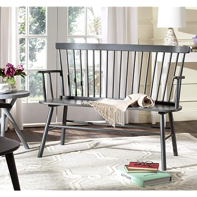Safavieh American Homes Collection Addison Spindle Back Black Bench