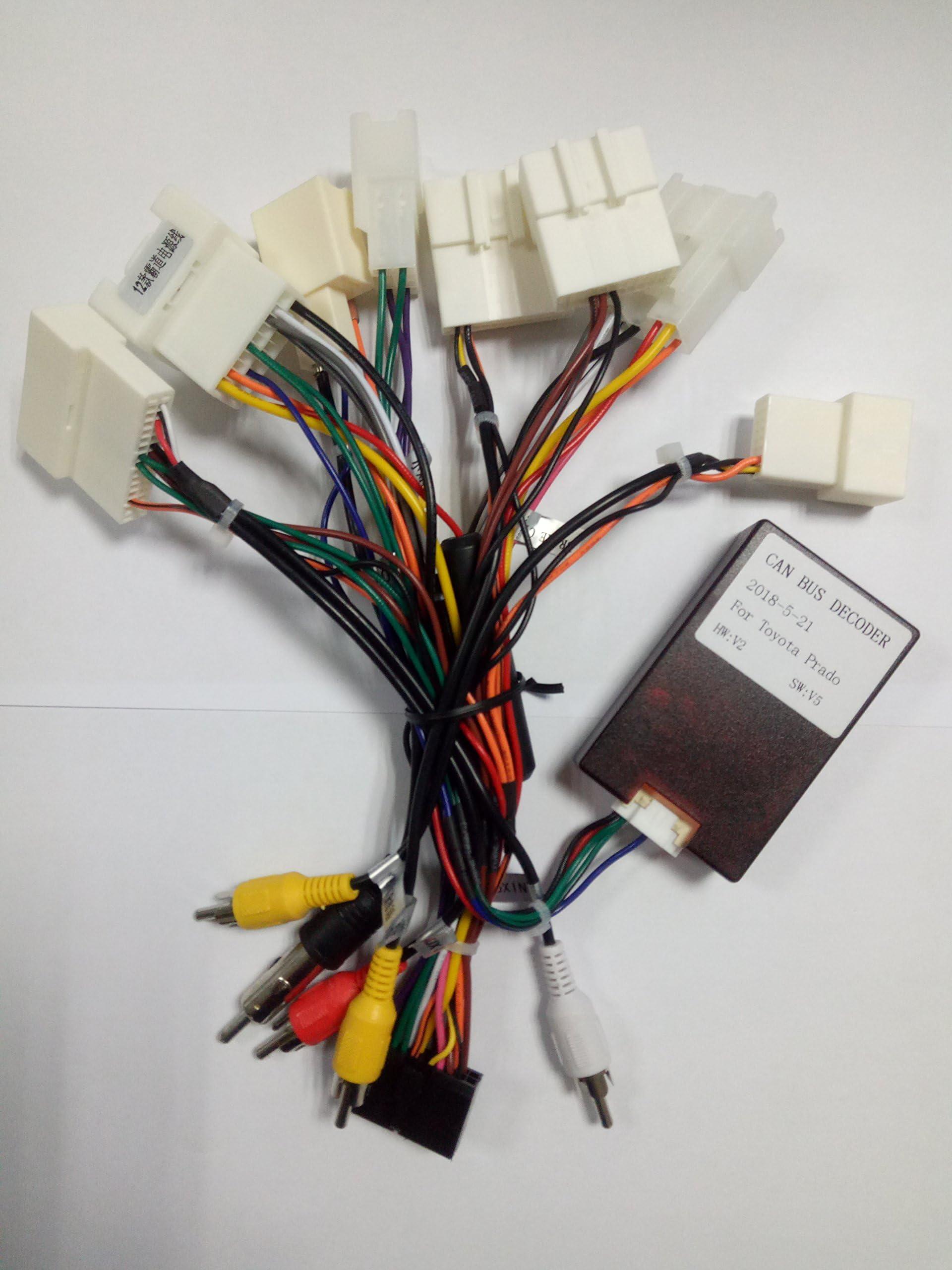 JBL Adapter Harness for Car Stereo GPS Navigation in Toyota Camry Corolla RAV4 with JBL Speakers System（only supprot Brogotek）