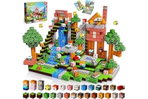 GOODY KING 200PCS Magnetic Blocks - Forest Magnetic Building Blocks, Stacking Magnets for Kids, Strong Magnets, Sensory Toy for STEM Learning Toys for Kids 3+ Boys and Girls Christmas Birthday Creative Gifts