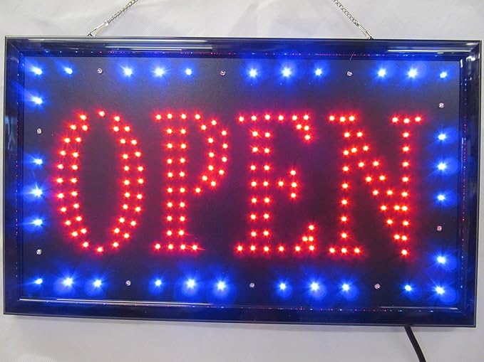 LED OPEN SIGN Amazon.co.uk Lighting