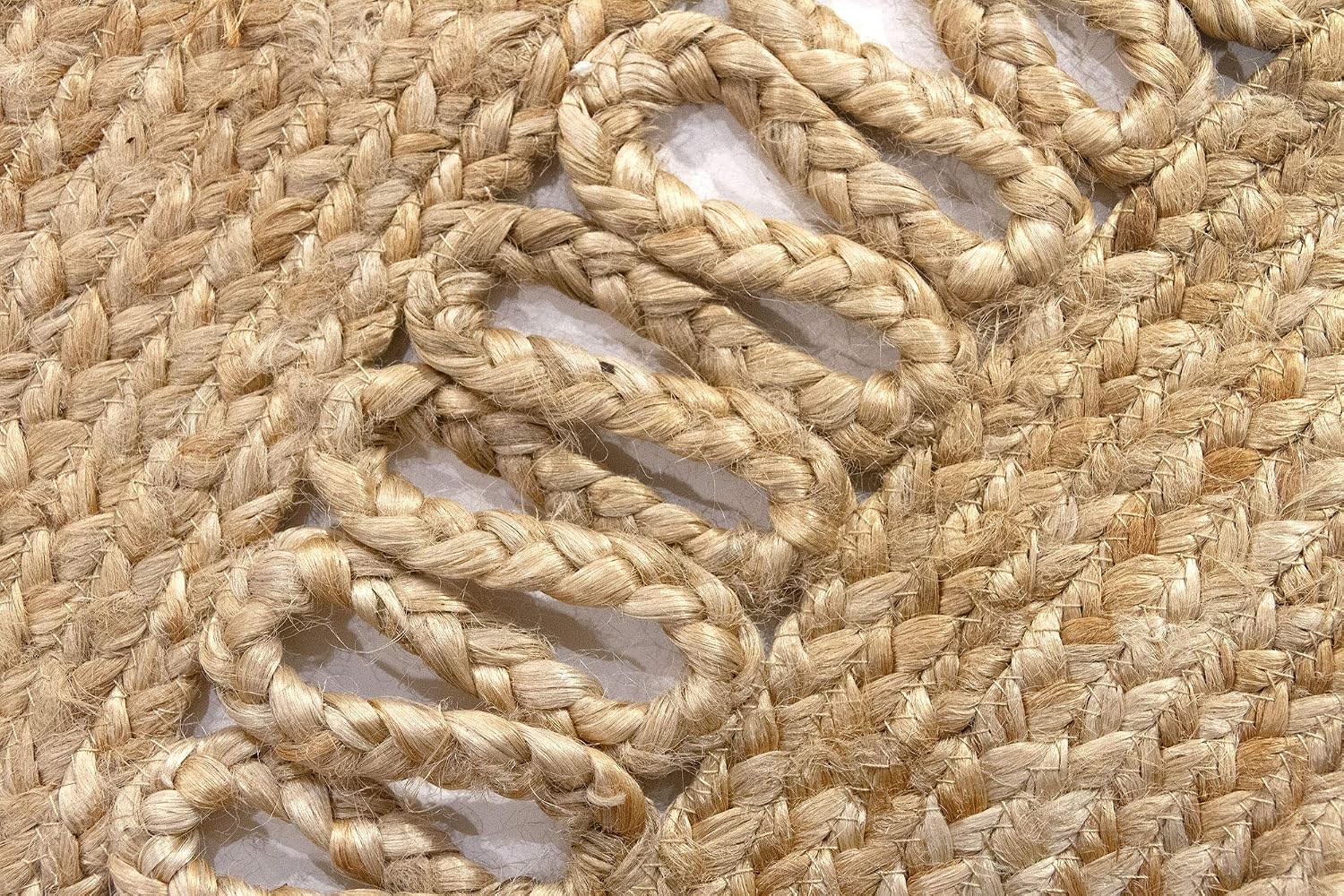 HAMID, Rug Jute Round Alhambra Nazari Natural Colour, Jute Rug, Area Rug 100% Jute Fibre Handmade - Image 4