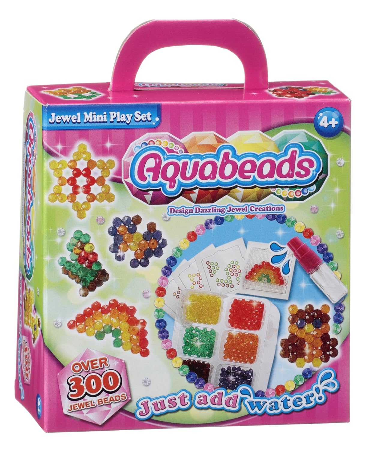 Aquabeads Jewel Mini Play Set Over 300 beads, Creative Fun Art Craft