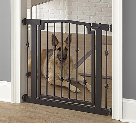 indoor dog gate with door