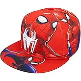 Marvel Comics Mens Spiderman Character Costume Embroidered/Printed Snapback Flatbrim Baseball Cap Hat