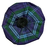 Scottish Tam O' Shanter Acrylic Tartan Wool Tammy