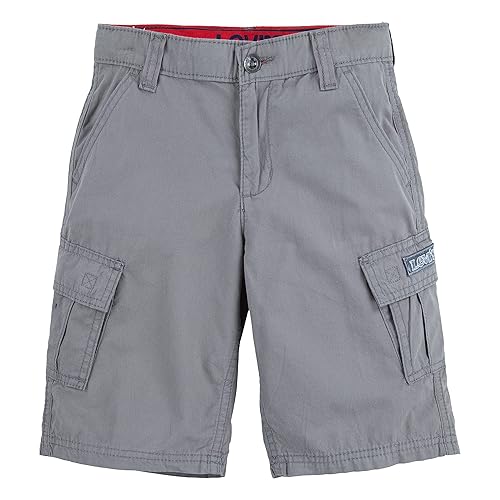 Levi's Boys' Westwood Cargo Shorts, Steel Grey, 18