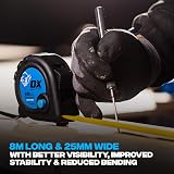 OX Tools OX Trade 8m Tape Measure Metric Only Black Blue view 4