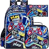 3PCS Dinosaur Backpack for Boys, 16 Inch Kids Water Resistant Preschool Elementary Kindergarten Bookbags and Lunch Box | Kids, Water Resistant, Preschool, Elementary, Kindergarten