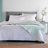 MARTHA STEWART Naomi Quiet Grey Queen Quilt Set - 3