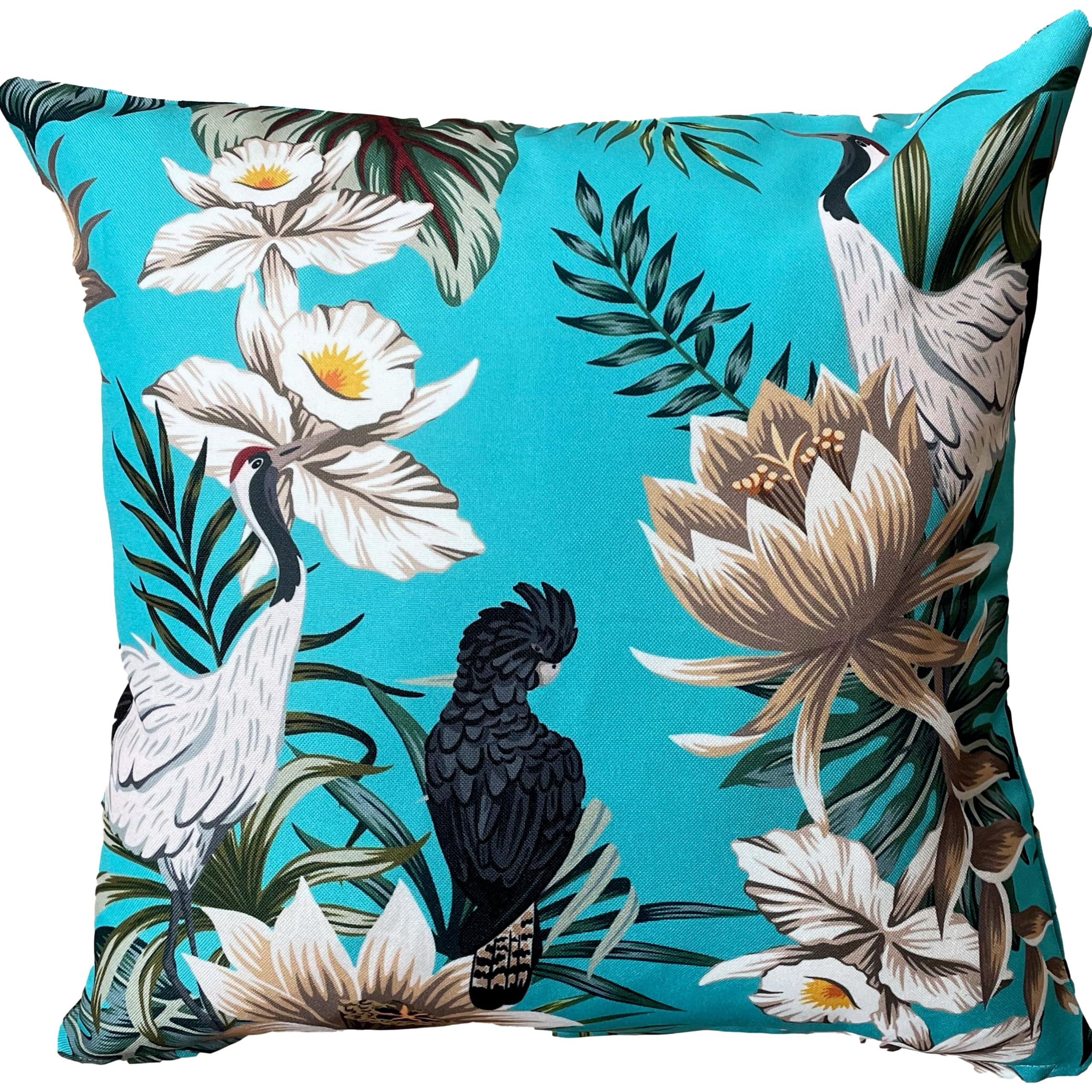 Ragged Rose Showerproof Garden Cushion Covers - 44 cm x 44 cm Printed Sofa & Outdoor Seat Cushion Covers for Garden & Patio - Non-Fading & Reversible โ image 1