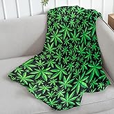MJ Leaves Super Plush Blanket - 50x60 Soft Throw Blanket - Perfect for Cuddle Season for Bedroom, Living Room, All Seasons, Holidays, Kids, Babies, Adults & Decor